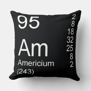 Americium Throw Pillow