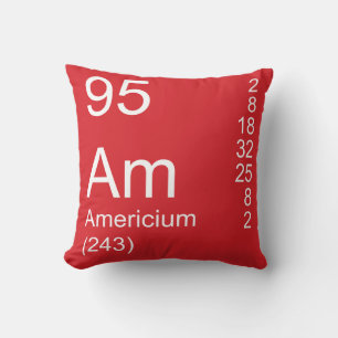 Americium Throw Pillow