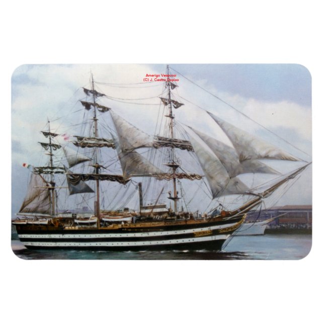 Amerigo Vespucci Magnet (Horizontal)