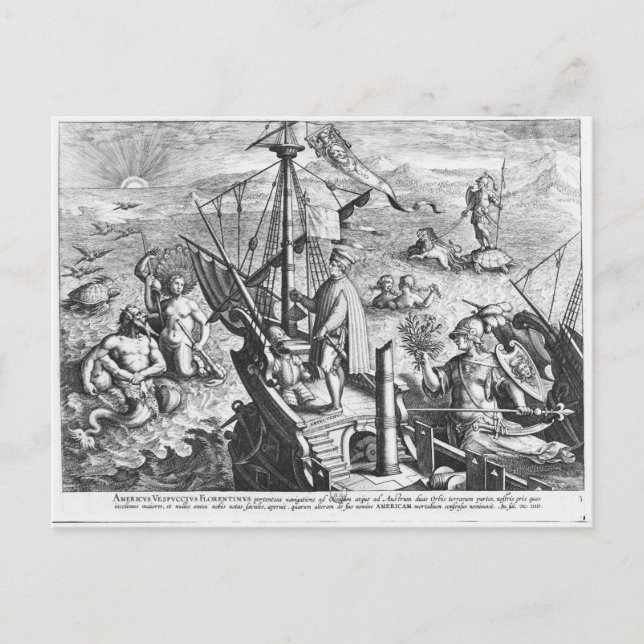 Amerigo Vespucci Postcard (Front)