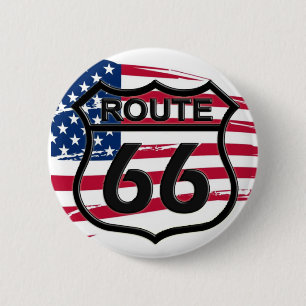 Amerikas Route 66 2 Inch Round Button