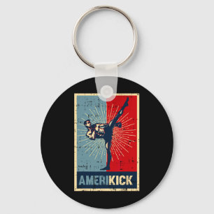 Amerikick America Kickboxing 4th Of July Awesome U Keychain
