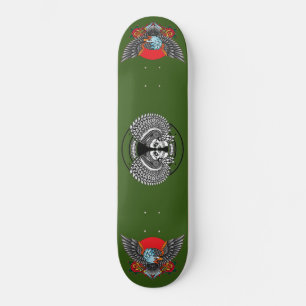 Amérindien Aigle et chef skateboard