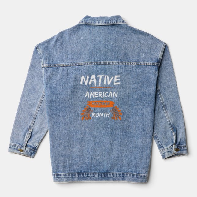 Amérindien du mois du patrimoine Denim Jacket (Verso)
