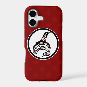 Amérindien Red Black Vector Art Killer Whale