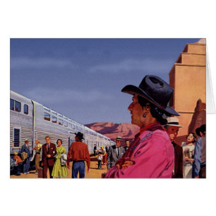 Amérindien vintage à la gare