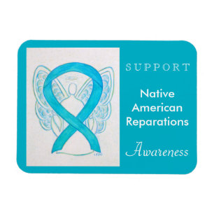 Amérindiens Réparations Angel Ribbon Magnet