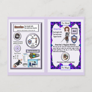 Amerine - Knight Americium Sword Postcard