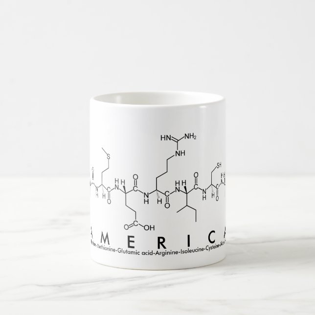 Amérique nom peptide mug (Centre)