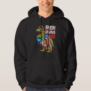 Amerisaurus Dinosaur 4th Of July Kids Boys Men T R Hoodie