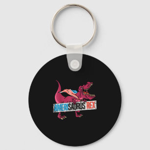Amerisaurus rex usa america independence 4th of keychain