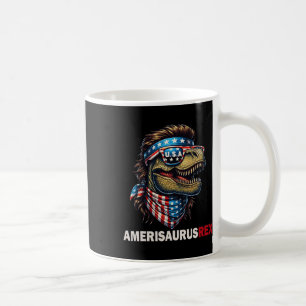 Amerisaurus T-rex Patriotic Usa Flag 4th Of July D Coffee Mug