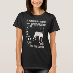 Amertoy Dog  Mom Dad Art, Cute American Toy Fox Te T-Shirt