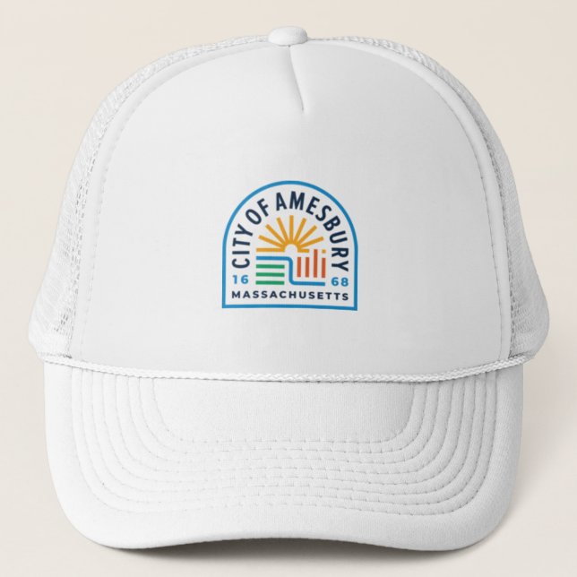 Amesbury Massachusetts Trucker Hat (Front)