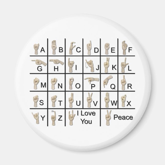 AmeslanAlphabet120710 Magnet (Front)