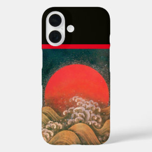 AMETERASU ,SUN GODDESS Red Brown Black iPhone 16 Case