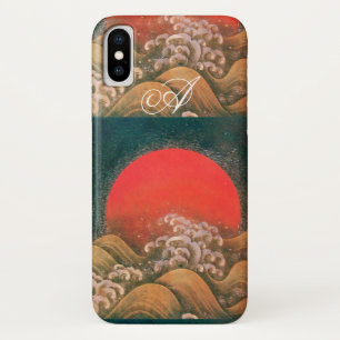 AMETERASU , SUN GODDESS red brown black Case-Mate iPhone Case
