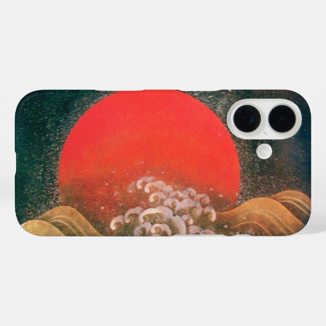 AMETERASU , SUN GODDESS red brown black Case-Mate iPhone Case (Back (Horizontal))