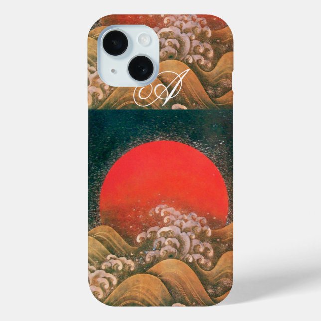 AMETERASU , SUN GODDESS red brown black Case-Mate iPhone Case (Back)