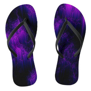 Amethyst Abstract Flip Flops