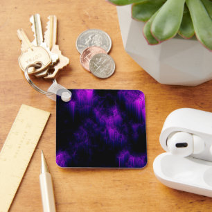 Amethyst Abstract Keychain