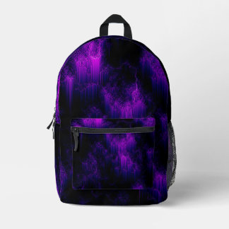 Amethyst Abstract Printed Backpack