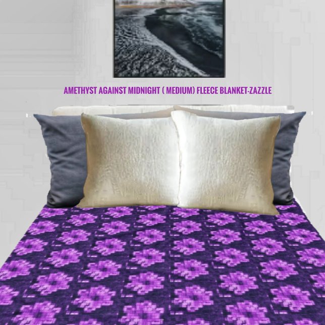 Amethyst Against Midnight Fleece Blanket (Creator Uploaded)