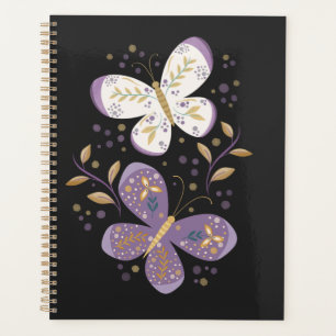 Amethyst and Gold Butterflies  Planner