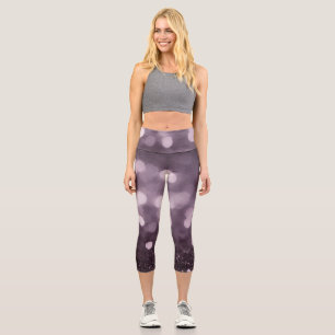 🔮 Amethyst Aura Capri Leggings