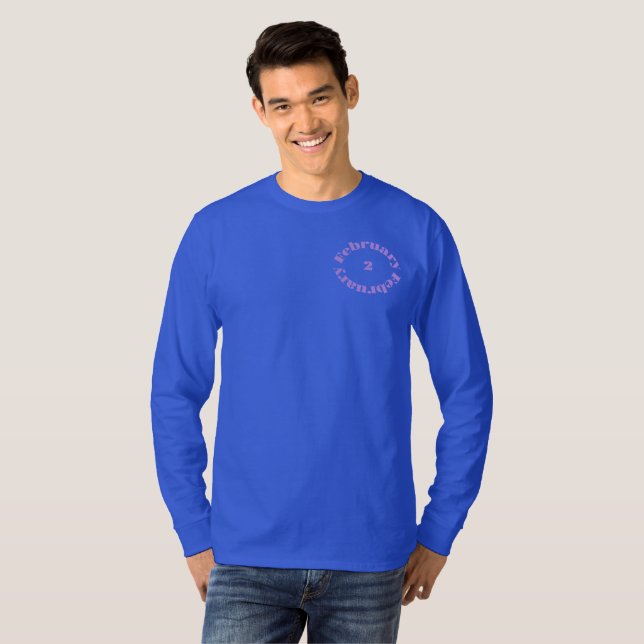 Amethyst Birthstone - February T-Shirt (Front Full)