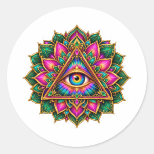 Amethyst Bloom Eye Sticker