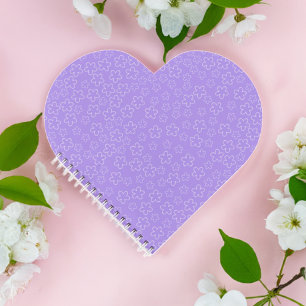 Amethyst Blossom Heart Notebook