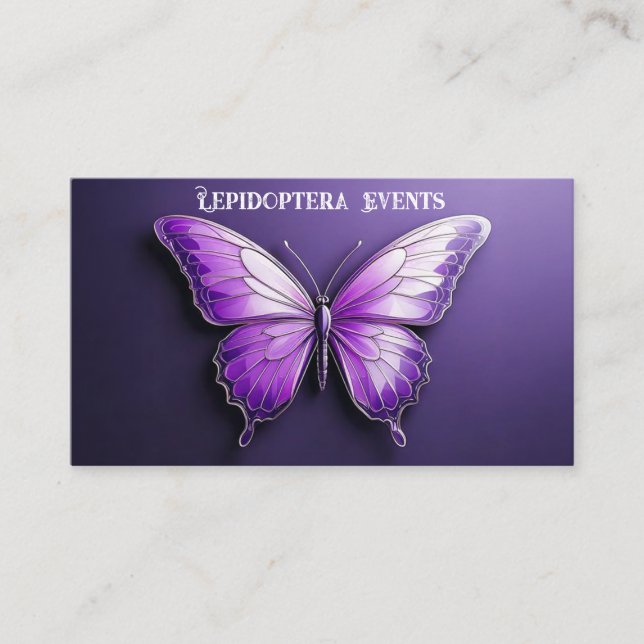Amethyst Butterfly Business Card (Front)