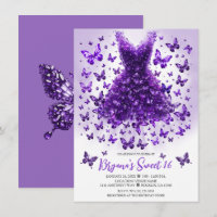 Amethyst Butterfly Dress February Birthstone