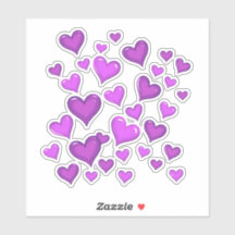 Amethyst Dancing Hearts