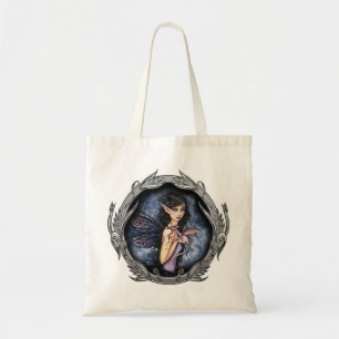 Amethyst Dragon Fairy Art Tote Bag