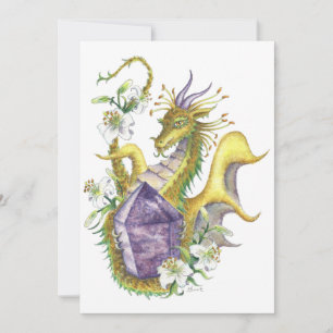 Amethyst Dragon - Greeting card
