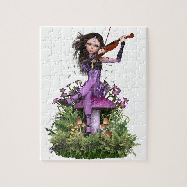 Amethyst Fairy ~ Sweet Melody Jigsaw Puzzle (Vertical)