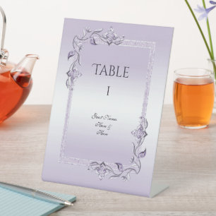 Amethyst Gem & Glitter 33rd Wedding Anniversary Pedestal Sign