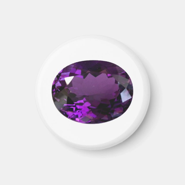 Amethyst Gemstone Magnet (Front)