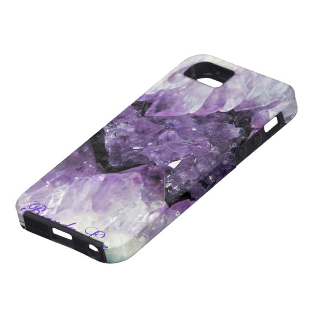 Amethyst Geode 3D iPhone 5 case Personalize* (Bottom)