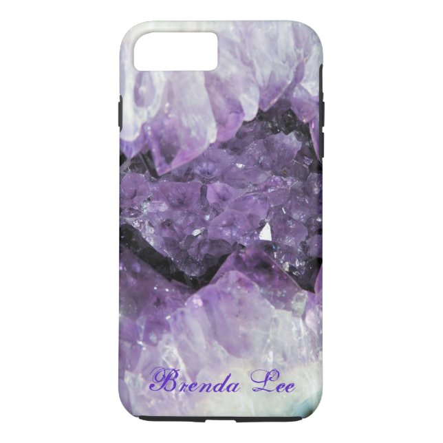 Amethyst Geode 3D iPhone 7 Plus case Personalize* (Back)