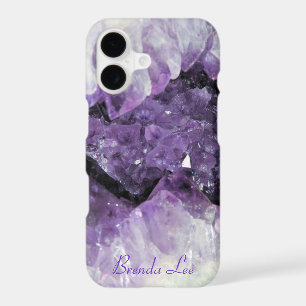 Amethyst Geode 3D look Case *Personalize*