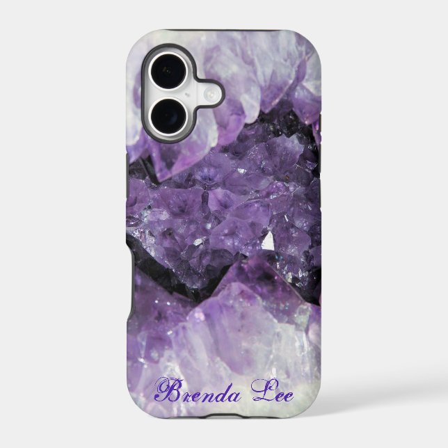 Amethyst Geode 3D  *Personalize* (Back)