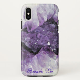 Amethyst Geode 3D  *Personalize* iPhone X Case