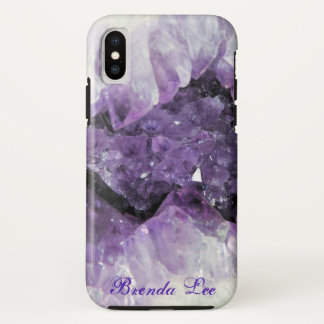 Amethyst Geode 3D *Personalize* iPhone X Case