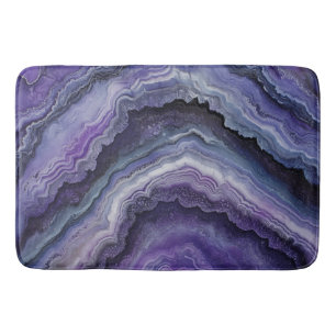 Amethyst Geode Fluid Pour Bath Mat
