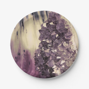Amethyst Geode Paper Plate