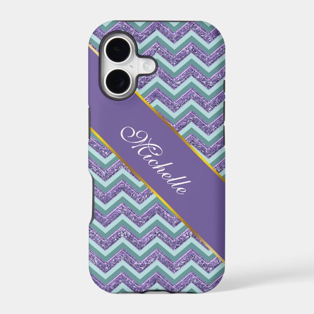 Amethyst Glass Zigzag Pattern (Back)