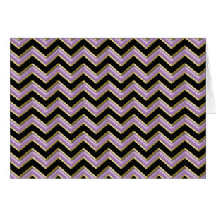 Amethyst Gold Black Zigzag Pattern